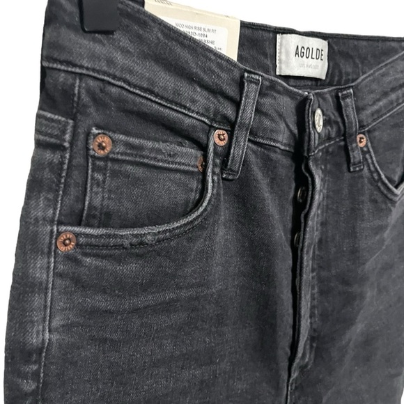 NWT Agolde Nico High Rise Slim Fit Jeans - Picture 8 of 13